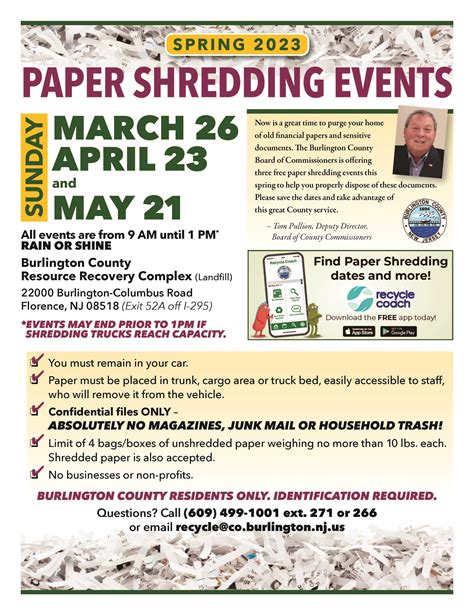 20 Braddock District Governmental Center, 9002 Burke Lake Rd. . Free shredding events fairfax county